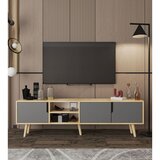 Hanah home TV komoda Latina 180, 180 cm, hrast Sapphire / antracit Cene