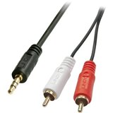 Lindy 35682 Cinch / utičnica audio priključni kabel [2x muški cinch konektor - 1x 3,5 mm banana utikač] 3.00 m crna Cijene