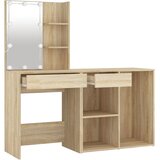  LED toaletni stolić s ormarićem boja hrasta konstruirano drvo | Eponuda.com