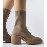 Gemre Dark beige ankle boots with elastic upper Cadiz | Shoptok.si