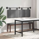  Držeće uzglavlje Zidne Tamno siva 130 x 55 x 5 cm tkanina - Tamno siva 120 cm bez LED svjetla | shoptok.hr