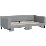  Dnevni krevet na razvlačenje svjetlosivi 80 x 200 cm od tkanine | shoptok.hr