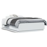 Furnova Posteljni okvir bel 120x190 cm inženirski les, (21939782) | Shoptok.si