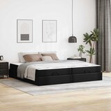 Okvir kreveta s madracem s madracem 2 pcs Crna PVC | shoptok.hr