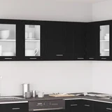 vidaXL Kuhinjska omara Črni hrast Inženirski les 50 x 31 x 60 cm Vrata