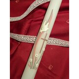  Krstne sveče z golobčkom in nežnim motivom v roza barvi KRSV 205-01 | Shoptok.si