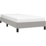  Okvir kreveta bez madraca svjetlosivi 90x200 cm od tkanine | Eponuda.com