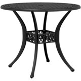  3-dijelni bistro set crni od lijevanog aluminija | shoptok.hr