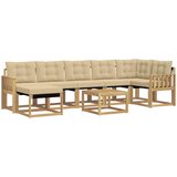  Set vanjskih sofa 8 kom. Bijela i bež | shoptok.hr