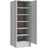 vidaXL omarica za čevlje siva sonoma 32x35x92 cm konstruiran les, (20716129) | Shoptok.si