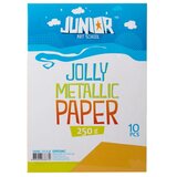 Junior jolly Metallic Paper, papir metalik, A4, 250g, 10K, odaberite nijansu Žuta Cene
