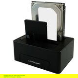 LC Power LC-DOCK-C, External USB 3.1 Gen2 Type-C 2x 2.5/3.5 HDD/SSD docking station | ePonuda.com