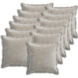  Presvlaka za jastuk 12 kom. HOUTEN Svjetlosiva 45 x 45 cm | shoptok.hr