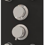 PANEL za tuširanje od stakla 25 x 47,5 x 130 cm crni | shoptok.hr