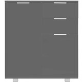  Komoda visoki sjaj siva 71x35x80 cm od iverice | shoptok.hr