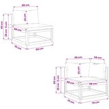  Kauč sa sjedećnicama u kutu 100 % poliester Solid-Acacia | shoptok.hr