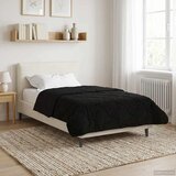  Ljetni pokrivač Crna 140 x 200 cm Mikrofibra i teddy flis | shoptok.hr
