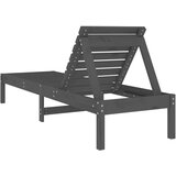 vidaXL Ležaljke za sunčanje 2 kom sive 199 5x60x74 cm od borovine | shoptok.hr