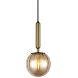  ITALUX PND-2324-1 BRO+AMB - Visilica na sajli RAVENA 1xE27/5W/230V mesing | Eponuda.com