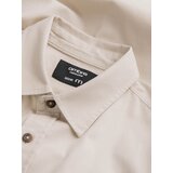 Ombre Men's REGULAR FIT cotton shirt with buttoned pockets - cream | shoptok.hr