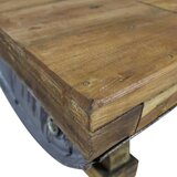  Klubska mizica iz masivnega predelanega lesa 90x50x35 cm | Shoptok.si