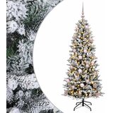  Umjetno božićno drvce s kuglicom 150 cm 150 LED lampica - Zelena i bijela 150 cm s LED-ima i ružičastim lopticama | shoptok.hr