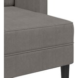  Dvosjed s ležaljkom u obliku slova L svijetlo siva 125 cm lanena | shoptok.hr