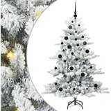  Umjetno božićno drvce s nogom Bijelo 150 cm PVC i čelik | shoptok.hr