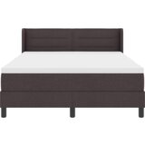  Postelja boxspring z vzmetnico Temno rjava 140 x 200 cm, (5000127239) | Shoptok.si