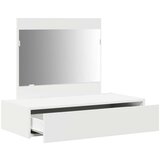 vidaXL bela mdf 83 x 40 x 70 cm ogledalo toaletna miza pravokotna | Shoptok.si