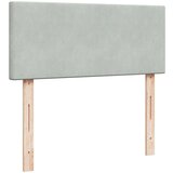 vidaXL Krevet s oprugama i madracem svjetlosivi 120x190 cm baršunasti | shoptok.hr