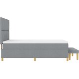  Krevet s opruga kutije Svjetlosiva 200 x 140 cm tkanina | shoptok.hr