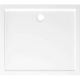 vidaXL Pravokotna ABS tuš kad bela 80x90 cm | Shoptok.si