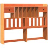  Krevet s regalom za knjige bez madraca 140 x 190 cm od borovine | shoptok.hr