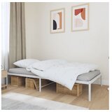  Kovinski posteljni okvir bel 100x190 cm | Shoptok.si