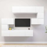  8-dijelni set TV ormarića bijeli od iverice | shoptok.hr