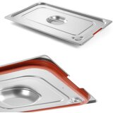 Hendi Pokrov za posodo GN Profi Line s silikonskim tesnilom in izrezom za ročaje GN1/2 265x325mm jeklo - 804322, (21383927) | Shoptok.si