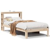  Okvir kreveta s uzglavljem 90 x 200 cm od masivne borovine | shoptok.hr