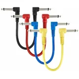 Parts CA1P patch kabel 20 cm/5 mm (4-kom, BK, BU, RD & YW)