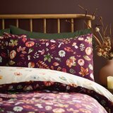 Catherine Lansfield Vijolična posteljnina za zakonsko posteljo 200x200 cm Autumn Pumpkins – | Shoptok.si