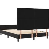 vidaXL Postelja Črna 140x190 cm Velur | Shoptok.si