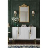 Hanah home konzola meyra 120 white gold | Eponuda.com