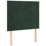  Uzglavlja 2 kom tamnozelena 90x5x78/88 cm baršunasta | shoptok.hr