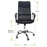  Prozračna uredska stolica ProWork - crna | Shoptok.si