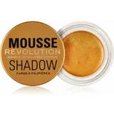 Makeup Revolution Mousse kremasto sjenilo za oči nijansa Gold 4 g