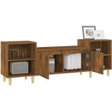 TV ormarić boja dimljenog hrasta 160x35x55 cm konstruirano drvo | Eponuda.ba