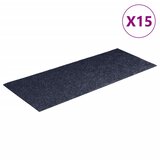  The Living Store Samolepilne preproge za stopnice 15 kosov 60x25 cm sivo modre - Preproga Za Stopnice, (21487508) | Shoptok.si