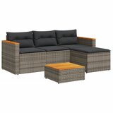 Maison Chic Seti vrtnega pohištva - Vrtna garnitura - Vrtni pohištvo set 3-delna z blazinami siv poli ratan, (21809475) Cene