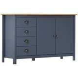  Komoda Hill siva 130 x 40 x 80 cm od masivne borovine | shoptok.hr
