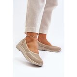 Kesi Beige ballerinas on the Aviaba platform | shoptok.hr